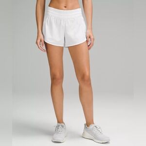 Lululemon Tracker Low-Rise Lined 4" Short White